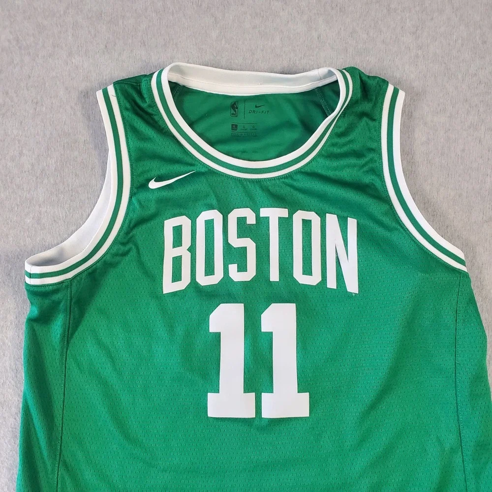 Nike Boston Celtics Kyrie Irving 11 Jersey Kids Large Green Dri-FIT Swingman